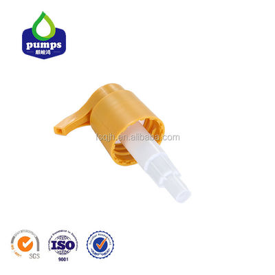 Empty 28mm Bottle Pump Cap Yellow Eco Friendly For 500ml Bottle