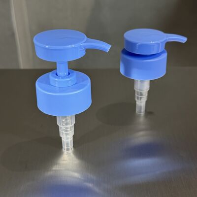 28mm24mm blue dispenser pump 2cc 4cc for PE bottle shampoo show gel