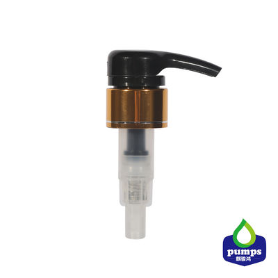 Gouden Kleurenaluminium 28mm de Lotionpomp van Bodycare van de Doserings4cc Shampoo